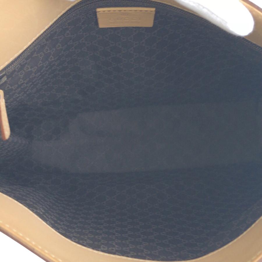 GUCCI（グッチ） 美品 ベージュ ゴールド金具 レザー 91762 ショルダー
