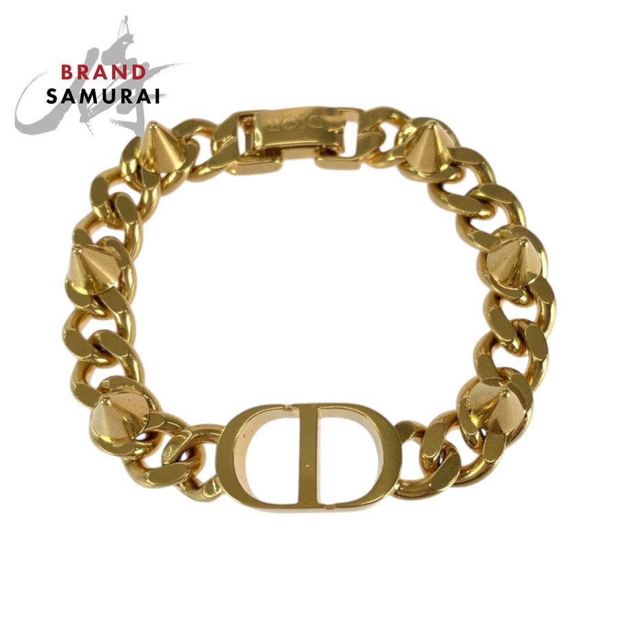 美品 Dior ディオール 30モンテーニュ CDロゴ ゴールド メッキ