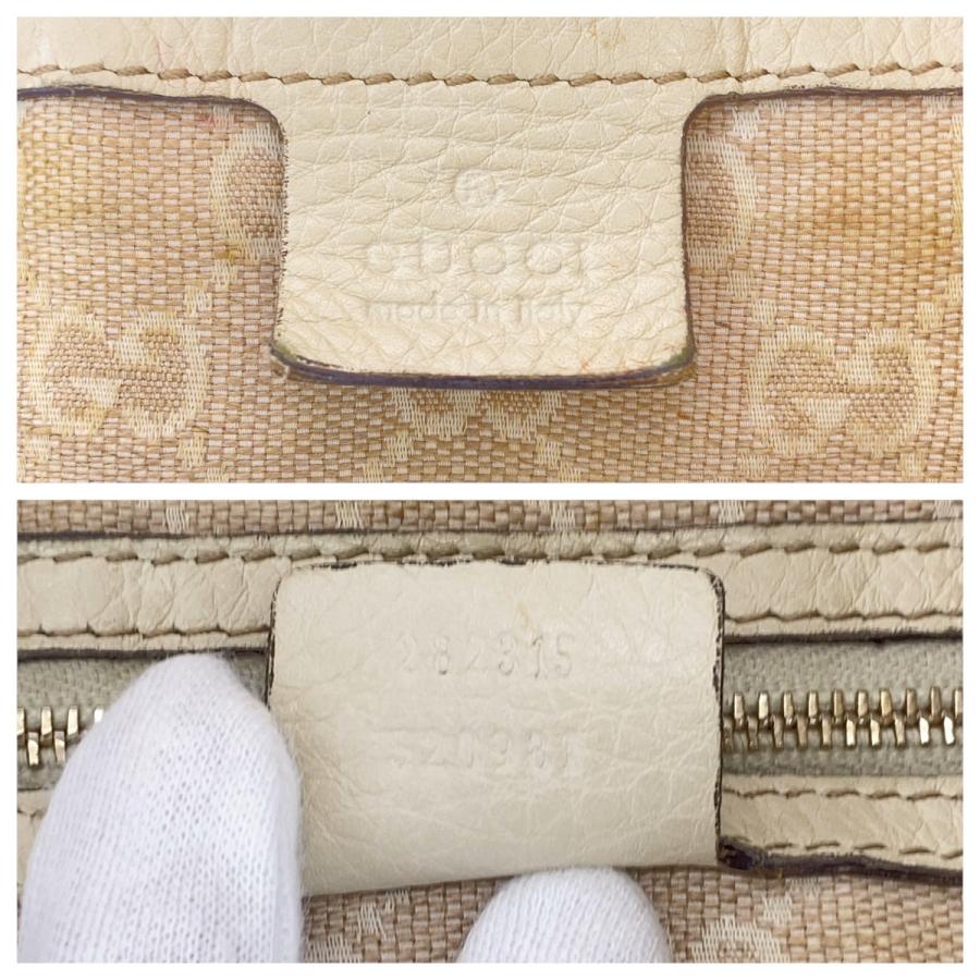GUCCI（グッチ） バンブー アイボリー ゴールド金具 レザー 282315