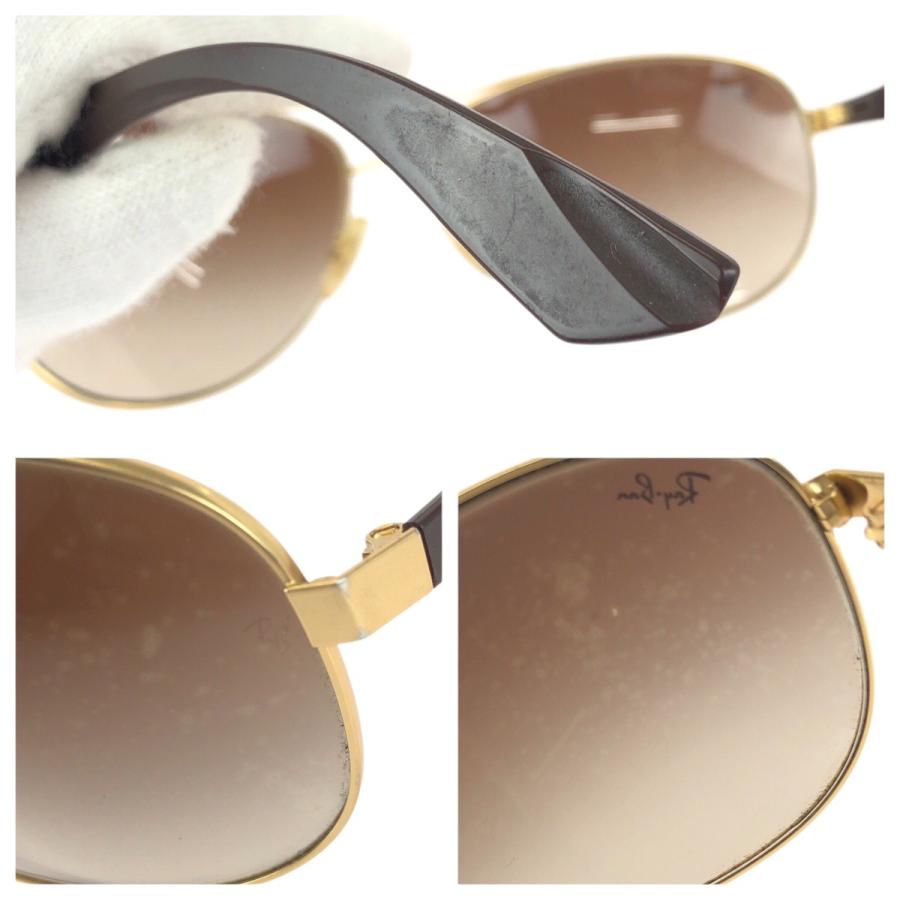 美品 Ray-Ban レイバン ブラウン ゴールド金具 プラスチック/メタル RB3526 112/13 サングラス 男女兼用 レディース 603200 | Ray-Ban | 08