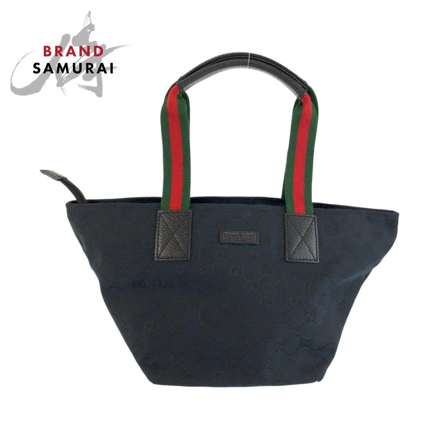 GUCCI（グッチ） 美品 シェリーライン ブラック 黒 GGキャンバス 