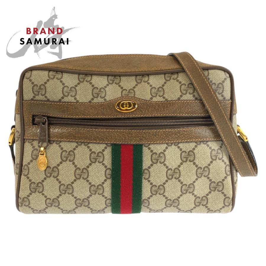 美品 GUCCI グッチ ヴィンテージ シェリーライン GGスプリームキャンバス 98 02 004 ショルダーバッグ ポシェット レディース 603265 | GUCCI