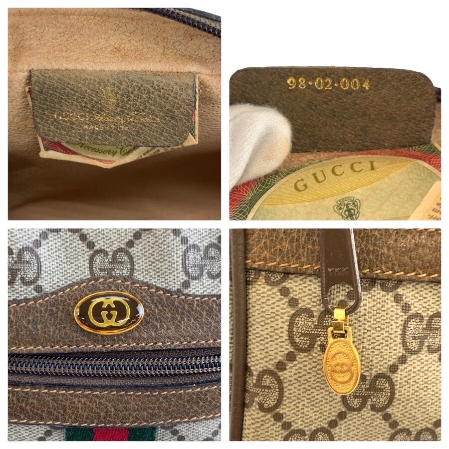 美品 GUCCI グッチ ヴィンテージ シェリーライン GGスプリームキャンバス 98 02 004 ショルダーバッグ ポシェット レディース 603265 | GUCCI | 02