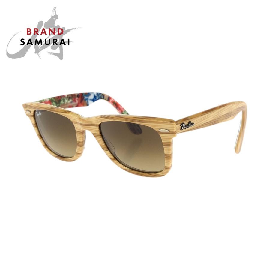 美品 Ray-Ban レイバン ウェイファーラー SPECIAL SERIES #11 マルチカラー ゴールド金具 プラスチック RB2140 1138/85 サングラス 男女兼用 レディース 603449 【中古】 Ray-Ban（レイバン） 美品 ウェイファーラー SPECIAL SERIES #11