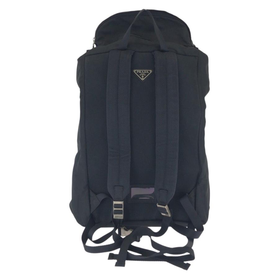美品 PRADA プラダ テスート 三角ロゴプレート ブラック 黒 シルバー金具 ナイロン リュックサック バックパック メンズ 603519 | PRADA | 01