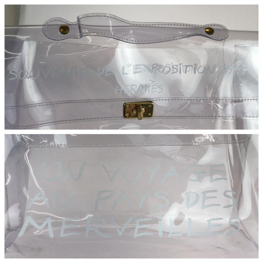 HERMES（エルメス） 美品 ビニールケリー クリア ゴールド金具