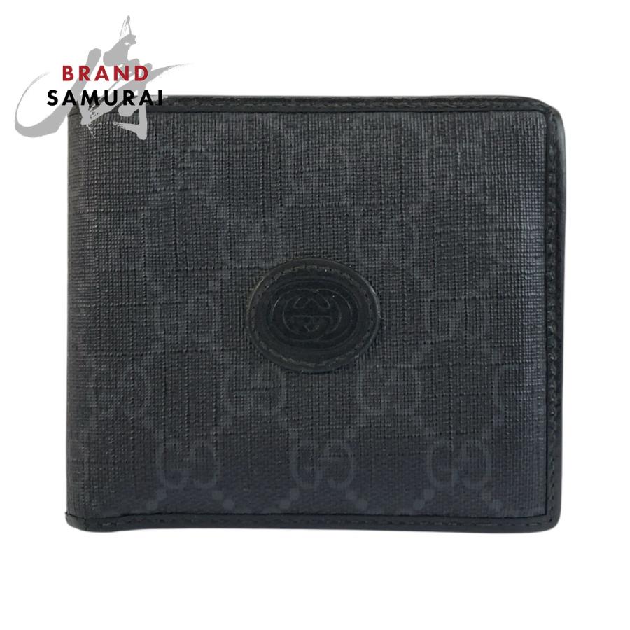 GUCCI（グッチ） インターロッキング ブラック 黒 GGスプリーム