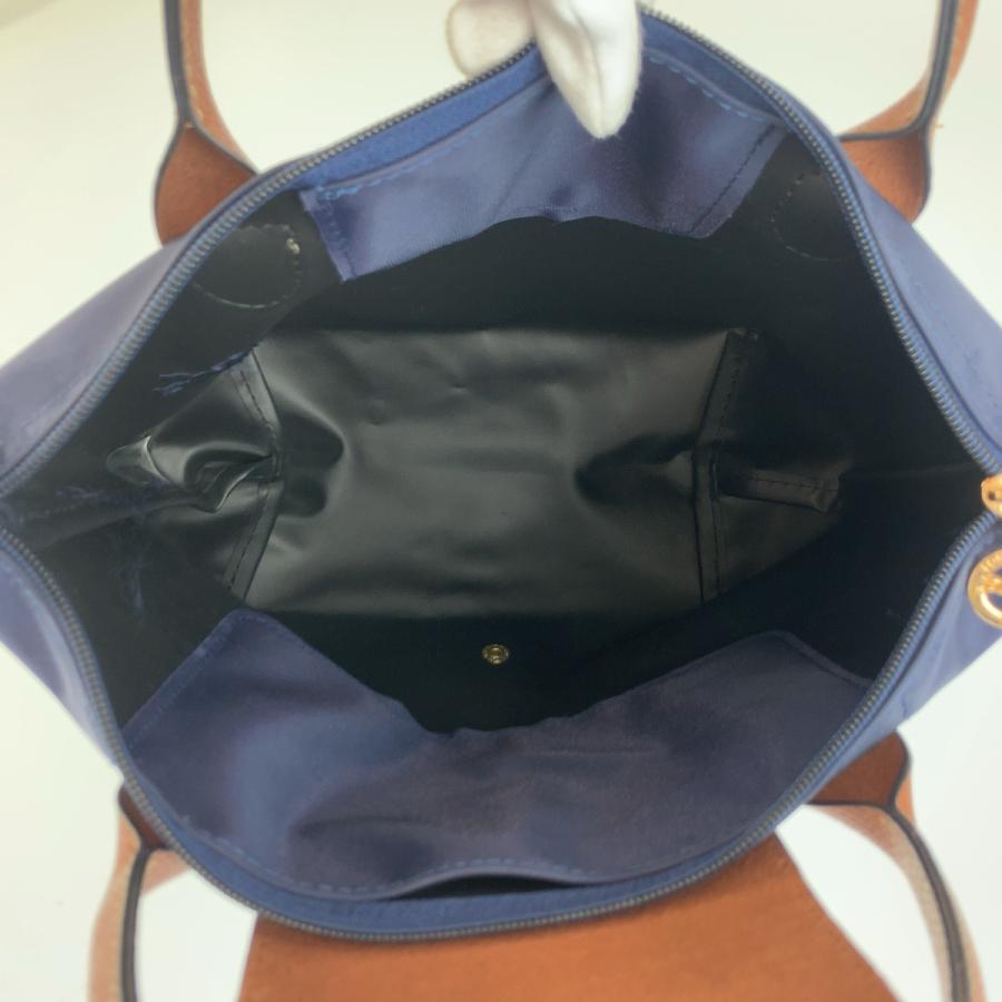 美品 Longchamp ロンシャン ル プリアージュ ネイビー ブラウン ゴールド金具 トートバッグ ショルダーバッグ 2way レディース 603564 | LONGCHAMP | 07