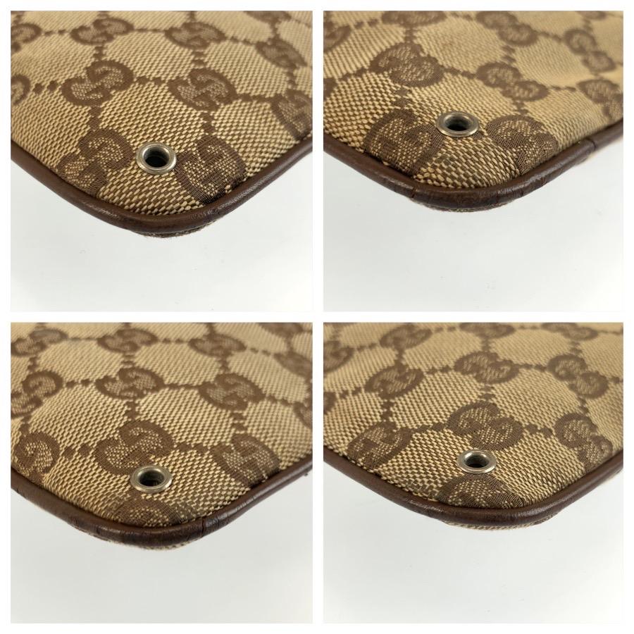 GUCCI グッチ ブラウン ベージュ GGキャンバス/レザー 90479 ショルダーバッグ ポシェット レディース 603579 | GUCCI | 03