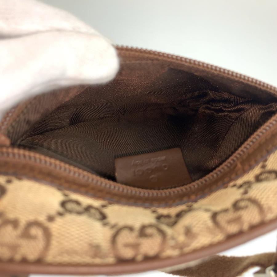 GUCCI グッチ ブラウン ベージュ GGキャンバス/レザー 90479 ショルダーバッグ ポシェット レディース 603579 | GUCCI | 09