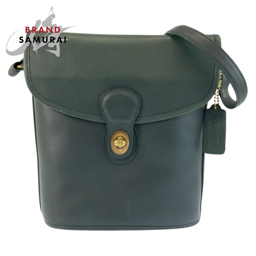 希少✨️ コーチ オールドコーチ グリーン がま口 vintage coach COACH（コーチ） ヴィンテージ オールドコーチ グリーン ゴールド金具