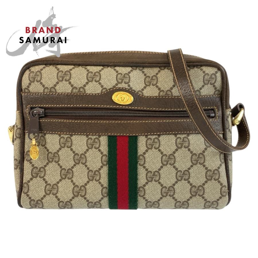 美品 GUCCI グッチ ヴィンテージ シェリーライン GGスプリームキャンバス 010 378 ショルダーバッグ ポシェット レディース 603585 | GUCCI