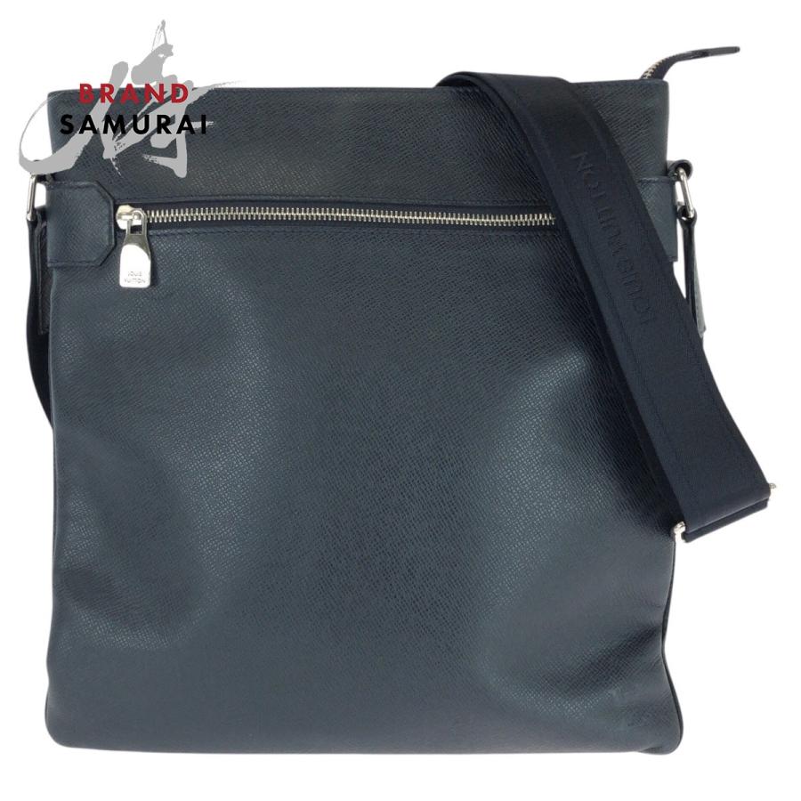 美品 LOUIS VUITTON ルイヴィトン タイガ サシャ ネイビー シルバー金具 レザー M32629 ショルダーバッグ メッセンジャーバッグ 603604 | LOUIS VUITTON