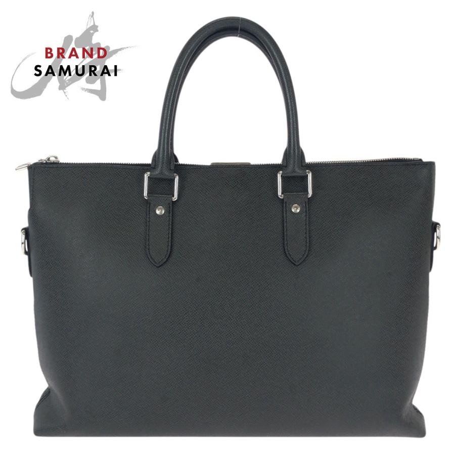 美品 LOUIS VUITTON ルイヴィトン タイガ アントン ブラック 黒 シルバー金具 レザー M33416 ビジネスバッグ ブリーフケース メンズ 603608 【中古】 LOUIS VUITTON（ルイ・ヴィトン） 美品 タイガ アントン ブラック 黒