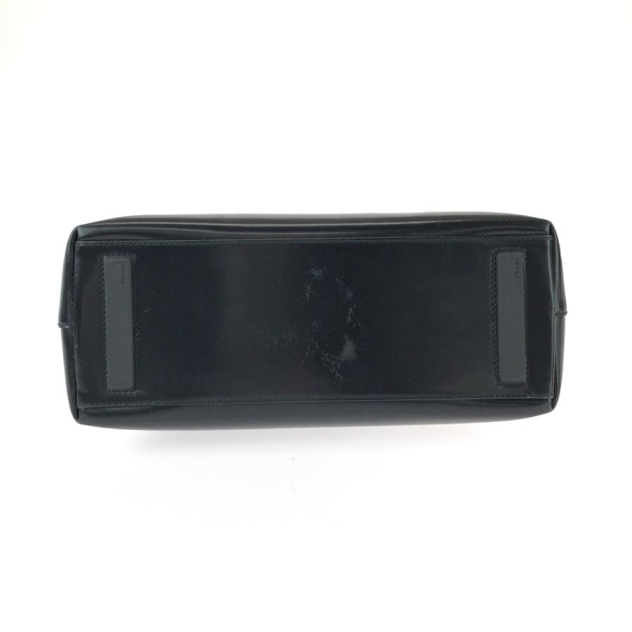 美品 PRADA プラダ ブラック 黒 シルバー金具 パテントレザー トートバッグ ハンドバッグ レディース 603686 | PRADA | 09