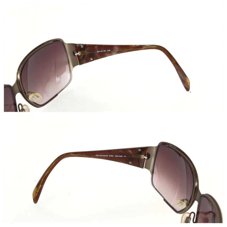 美品 CELINE DION EYES セリーヌ ディオン アイズ クリスタル ブラウン ブロンズ  プラスチック/メタル CD4103S サングラス 603689 |  | 05