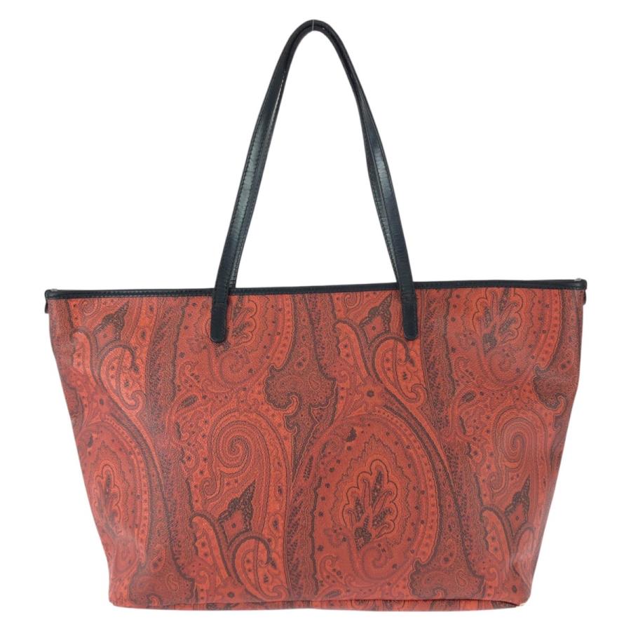 ETRO エトロ ペイズリー レッド ブラック ゴールド金具 PVC/レザー 1D008 トートバッグ ショルダーバッグ レディース 603704 | ETRO | 01
