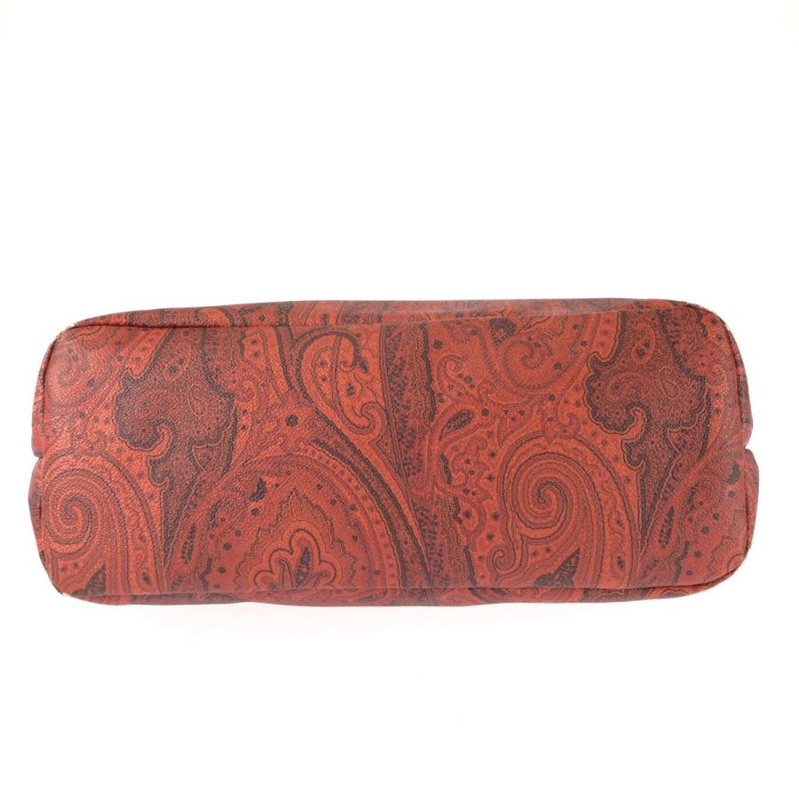 ETRO エトロ ペイズリー レッド ブラック ゴールド金具 PVC/レザー 1D008 トートバッグ ショルダーバッグ レディース 603704 | ETRO | 09