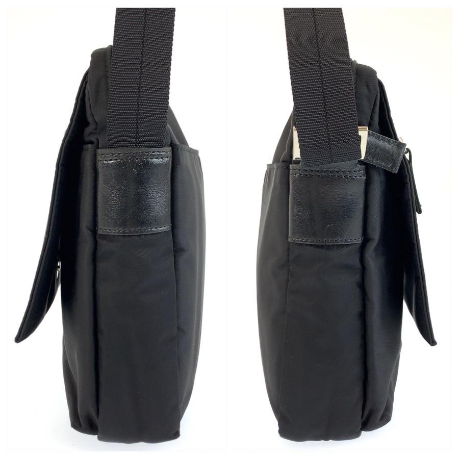 Kitamura キタムラ ブラック 黒 シルバー金具 ナイロン ショルダーバッグ ポシェット レディース 603841 | Kitamura | 06