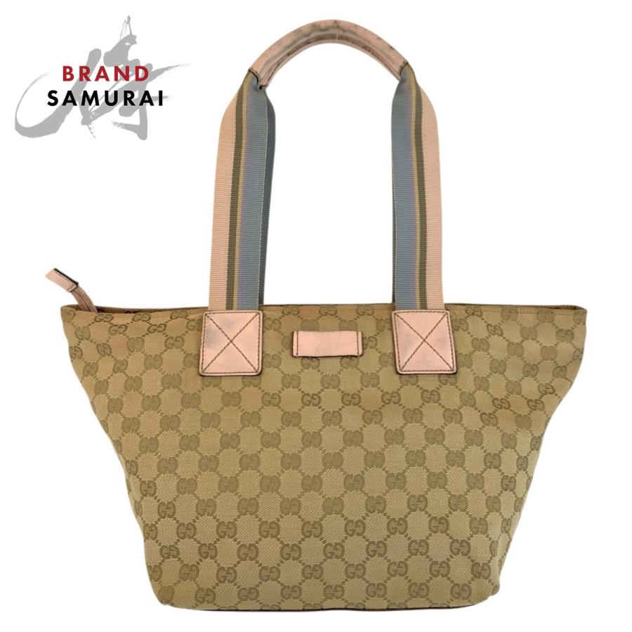 GUCCI（グッチ） シェリーライン ベージュ ピンク ゴールド金具 GG 