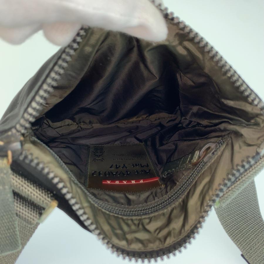 美品 PRADA SPORTS プラダスポーツ ブラック グレー シルバー金具