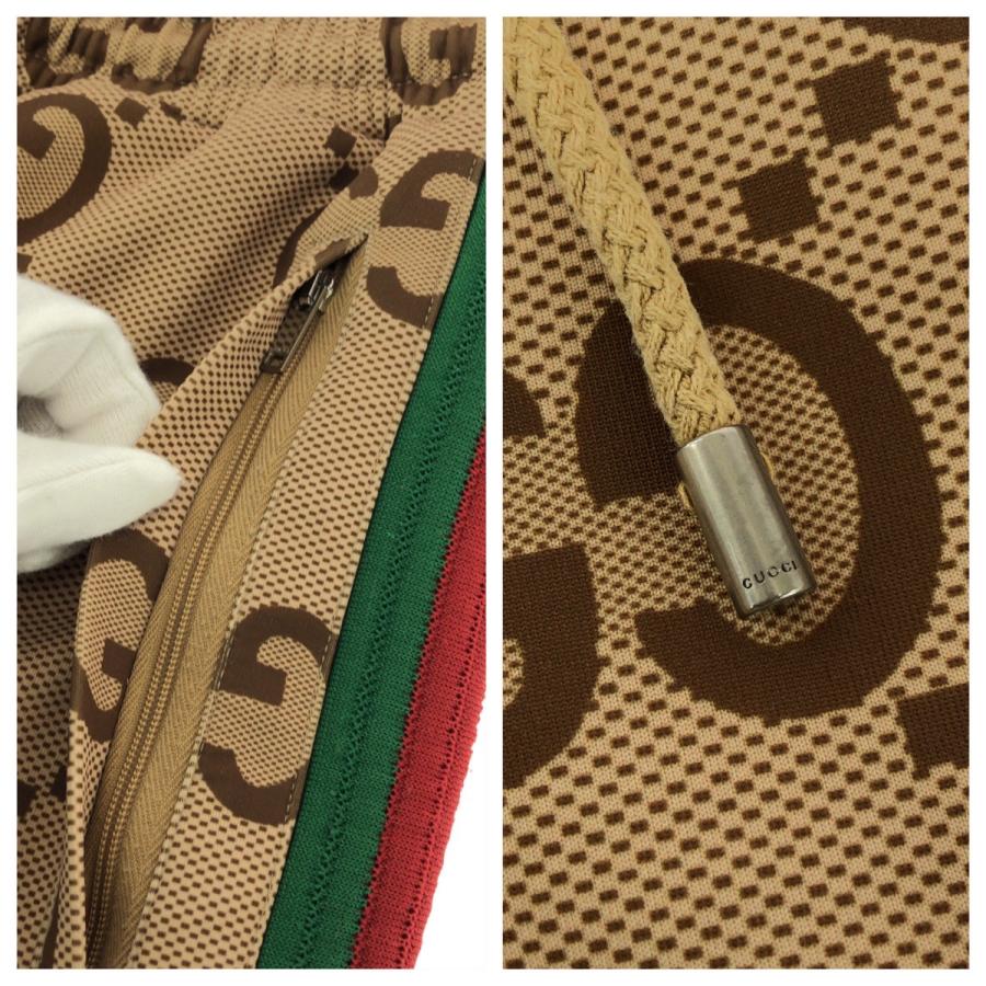 美品 GUCCI グッチ シェリーライン ジャンボGG サイズM ベージュ ブラウン ポリエステル ボトムス トラックパンツ 715192刻印 604012 | GUCCI | 04