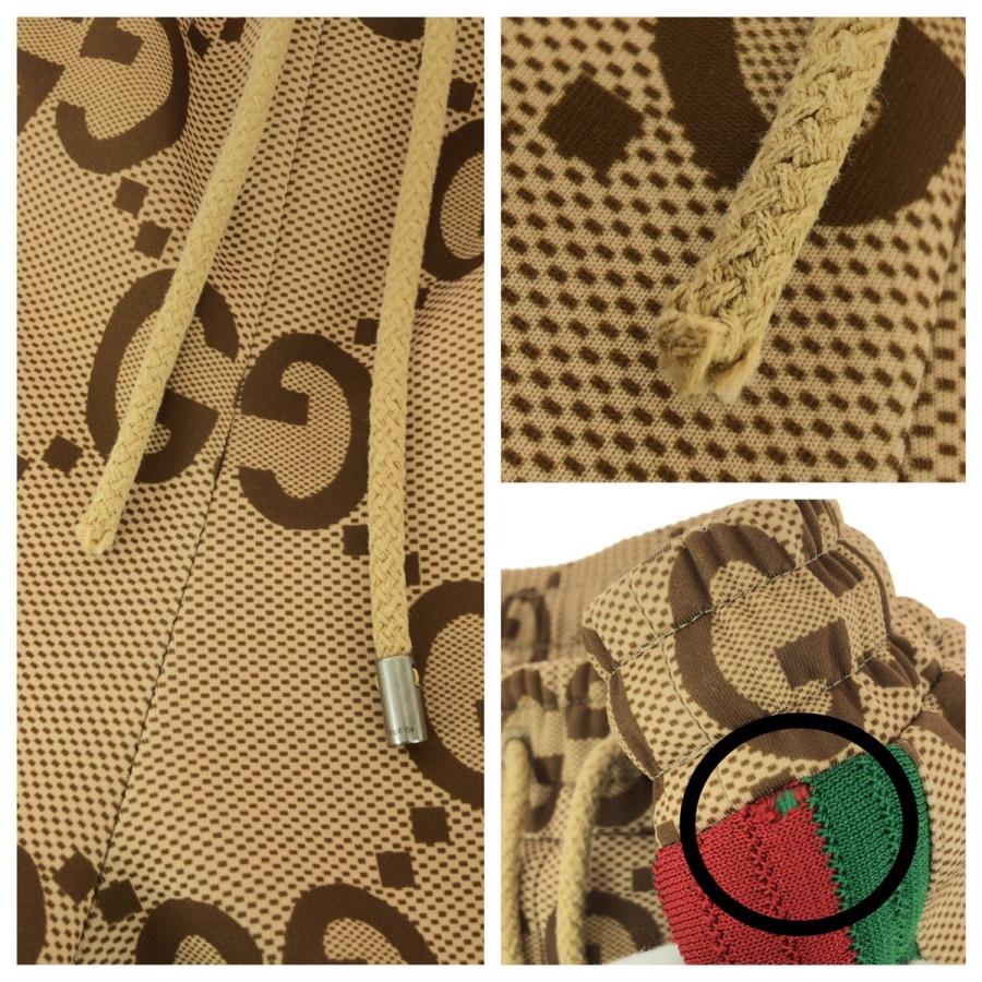 美品 GUCCI グッチ シェリーライン ジャンボGG サイズM ベージュ ブラウン ポリエステル ボトムス トラックパンツ 715192刻印 604012 | GUCCI | 05