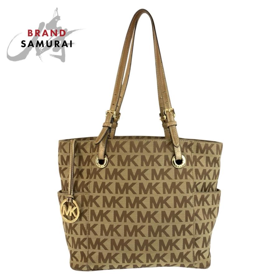 MICHAEL KORS（マイケルコース） MKロゴ ベージュ ブラウン ゴールド