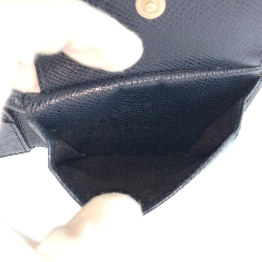 美品 BALLY バリー ネイビー シルバー金具 レザー 折り財布 コンパクトウォレット メンズ 604046 | Bally | 05