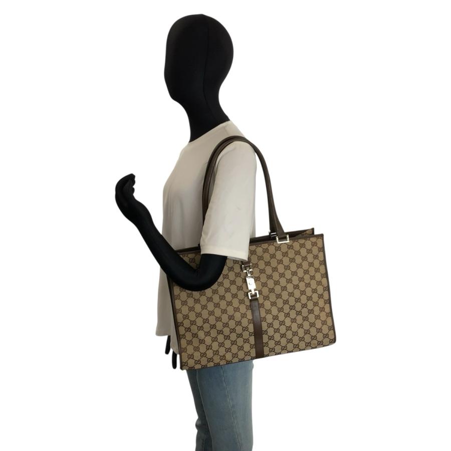 GUCCI グッチ ジャッキー ブラウン ベージュ シルバー金具 GGキャンバス 002 1074 トートバッグ ショルダーバッグ レディース 604223 | GUCCI | 07