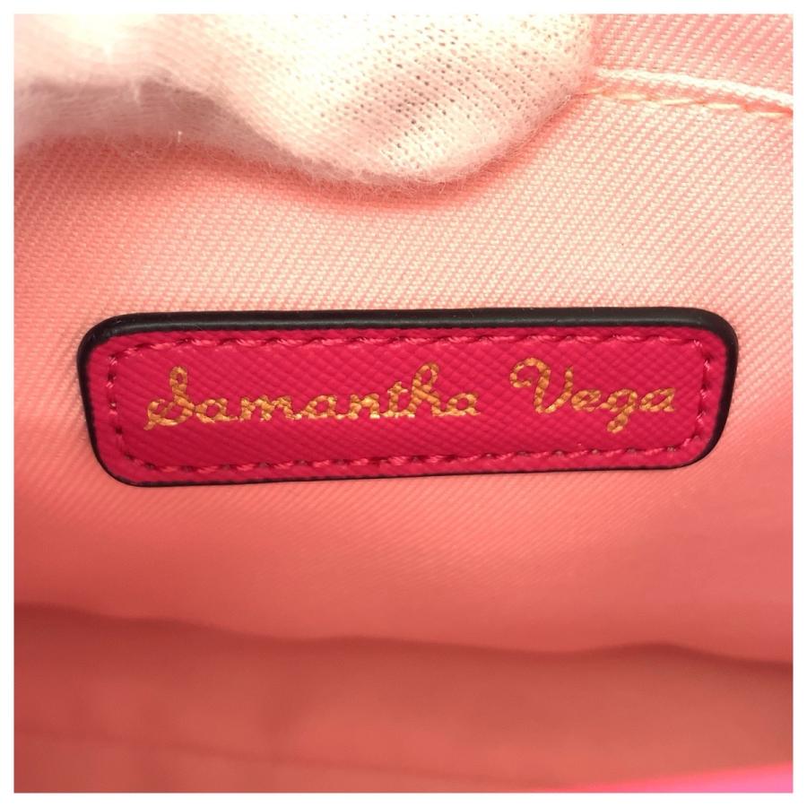 美品 Samantha Vega サマンサベガ ２way ピンク ゴールド金具 合成皮革/メタル ハンドバッグ チェーンショルダーバッグ レディース 604259 | Samantha Vega | 03