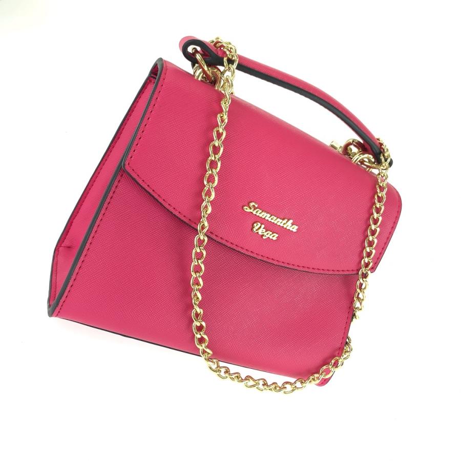 美品 Samantha Vega サマンサベガ ２way ピンク ゴールド金具 合成皮革/メタル ハンドバッグ チェーンショルダーバッグ レディース 604259 | Samantha Vega | 05