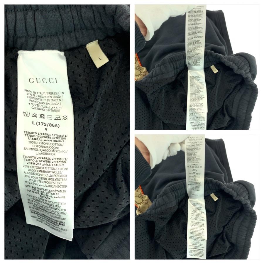 美品 GUCCI グッチ GGインサート サイズL ブラック ダークグレー コットン 770795 ショートパンツ ハーフパンツ メンズ 604369 | GUCCI | 04
