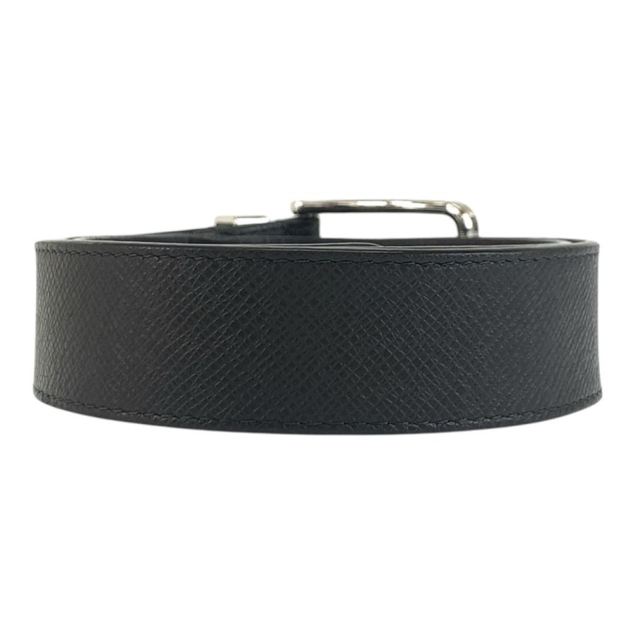 LOUIS VUITTON ルイヴィトン タイガ ベルト ポンヌフ 85cm/34インチ ブラック 黒 シルバー金具 レザー M8201 ベルト メンズ 604398 | LOUIS VUITTON | 01