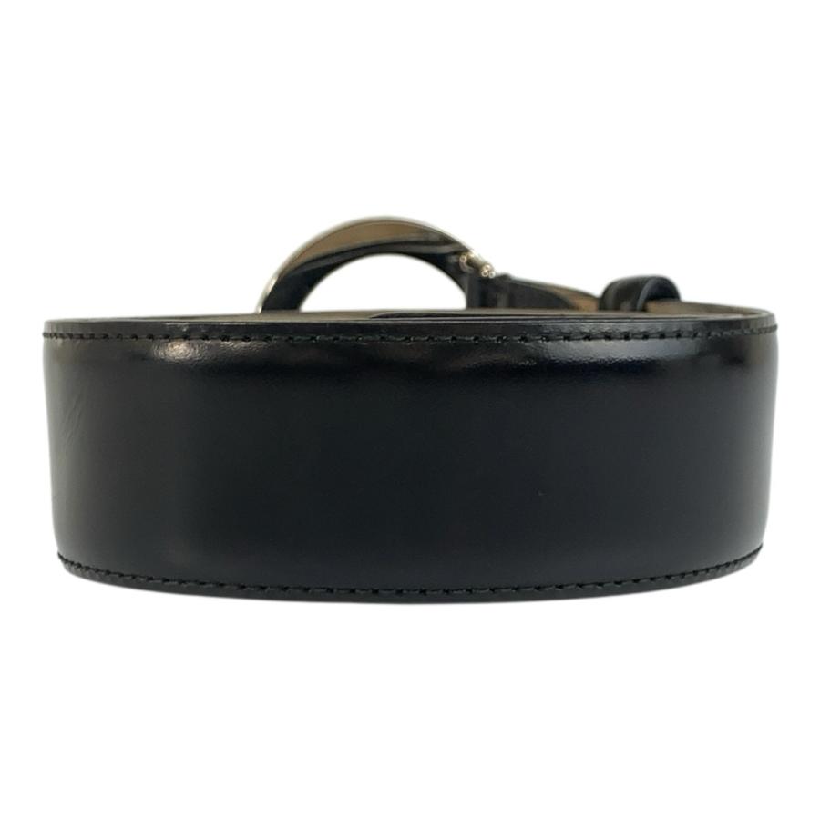 美品 BVLGARI ブルガリ サークル ベルト ゴールド金具 メンズ おしゃれ BVLGARI（ブルガリ） ブルガリブルガリ サークルロゴ 80cm ブラック 黒
