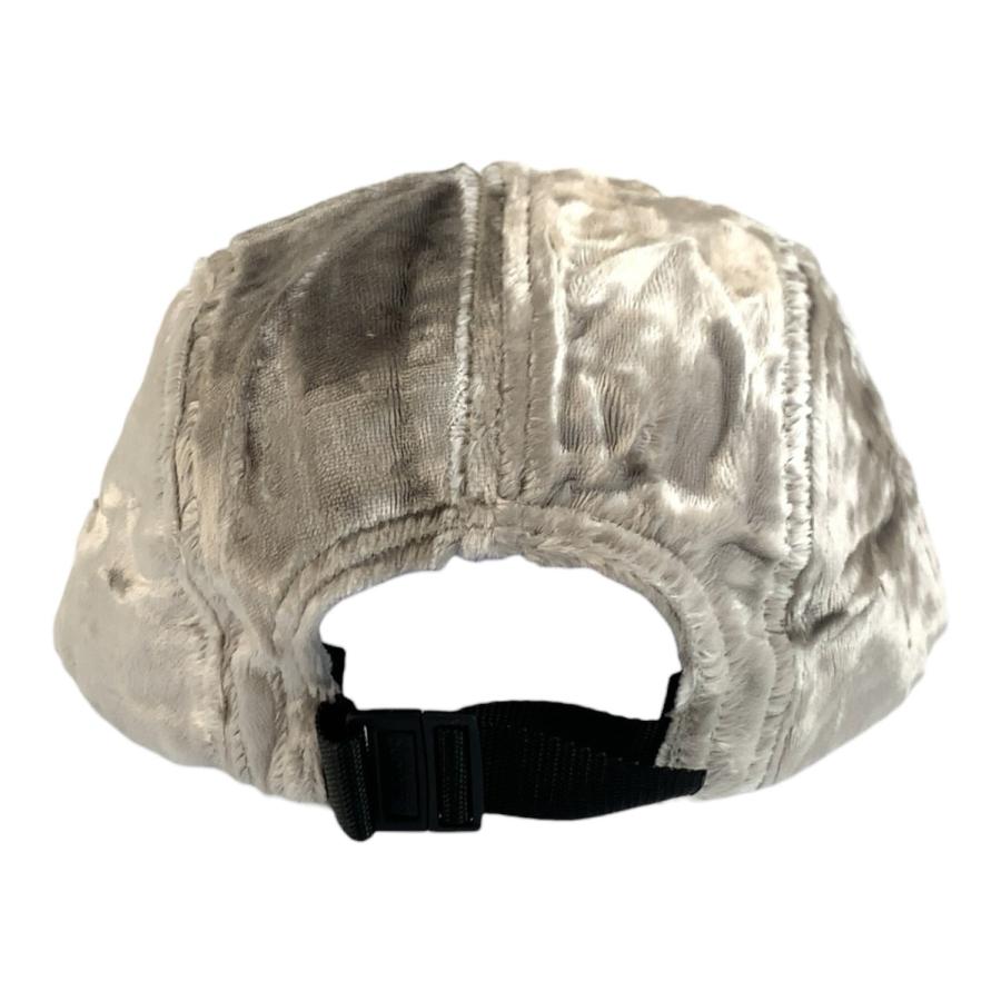 Supreme（シュプリーム） 超美品 Crushed Velvet Camp Cap グレー