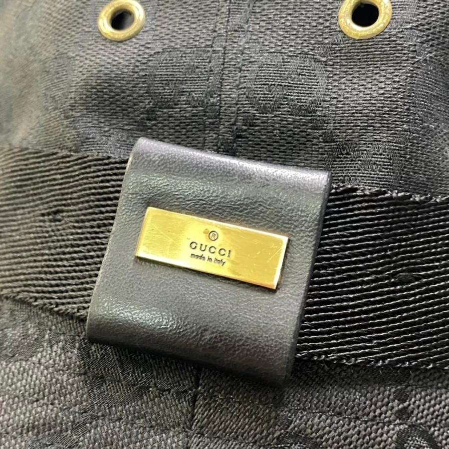 GUCCI（グッチ） 美品 ゴールドプレート GGキャンバス バケットハット