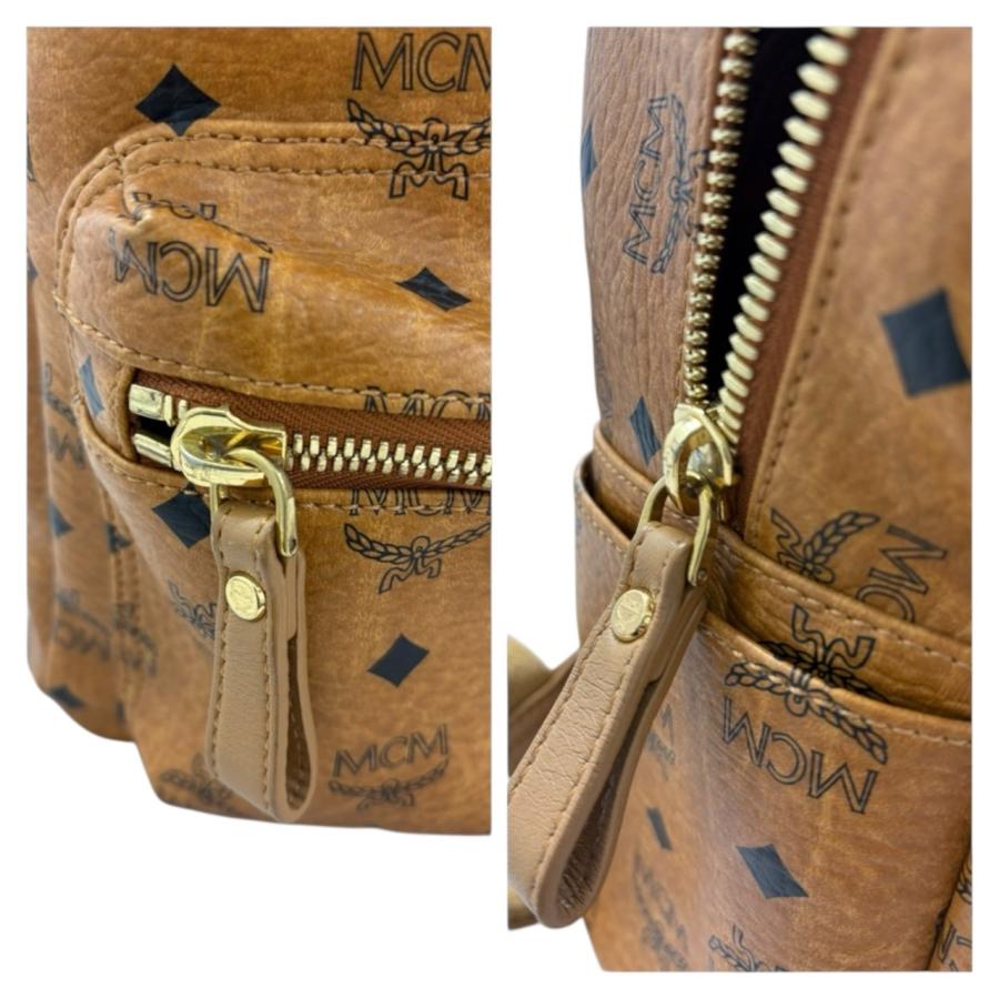 MCM（エムシーエム） エム シー エム ヴィセトス スタッズ ブラウン