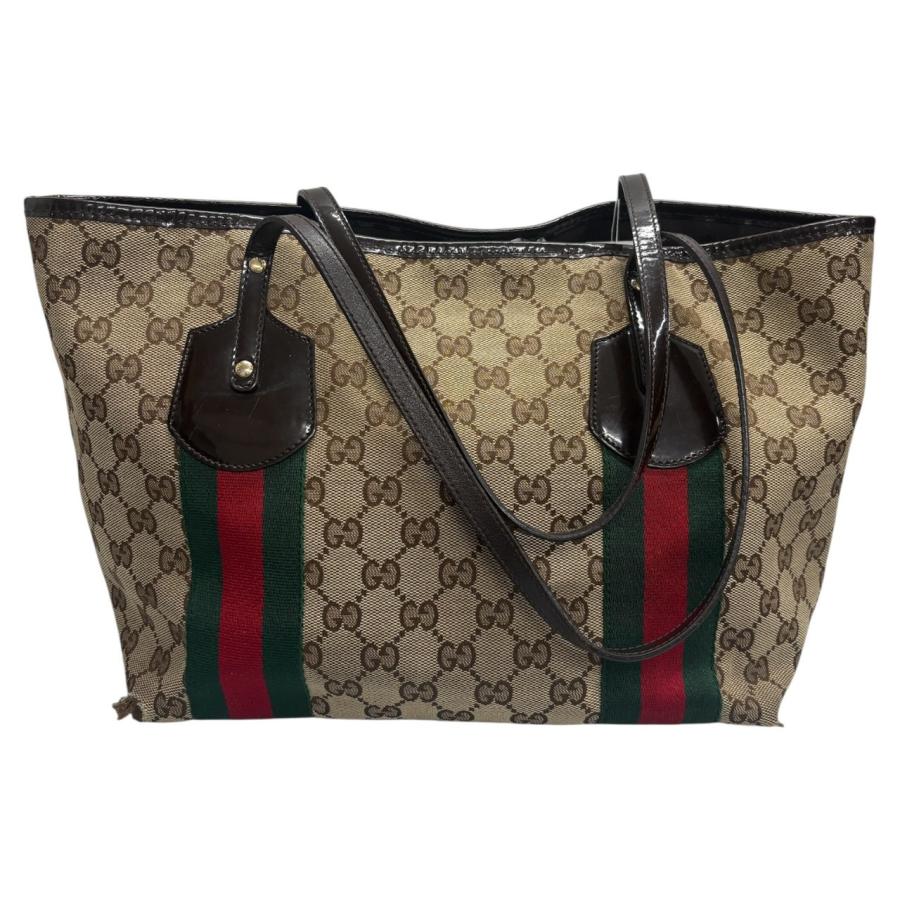 GUCCI（グッチ） シェリーライン ベージュ ゴールド金具 GGキャンバス 