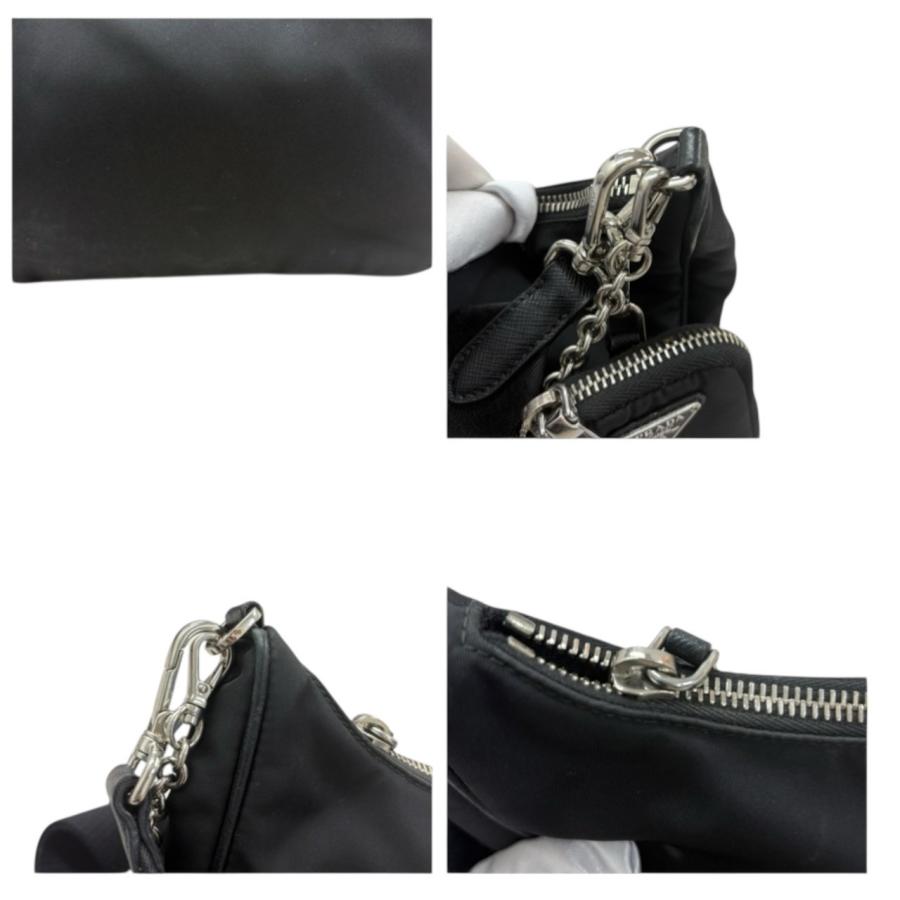 PRADA（プラダ） 美品 三角ロゴ ナイロン ショルダーバッグ レディース