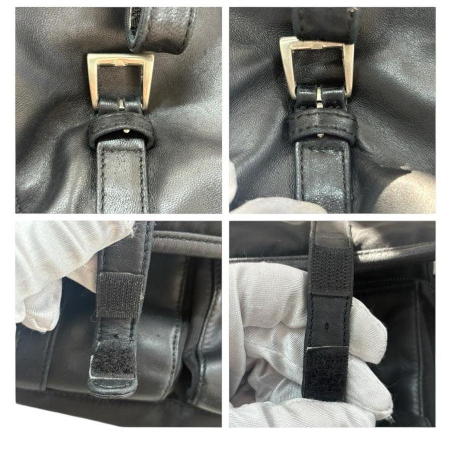 PRADA（プラダ） テスート 三角ロゴ ブラック シルバー金具 ナイロン