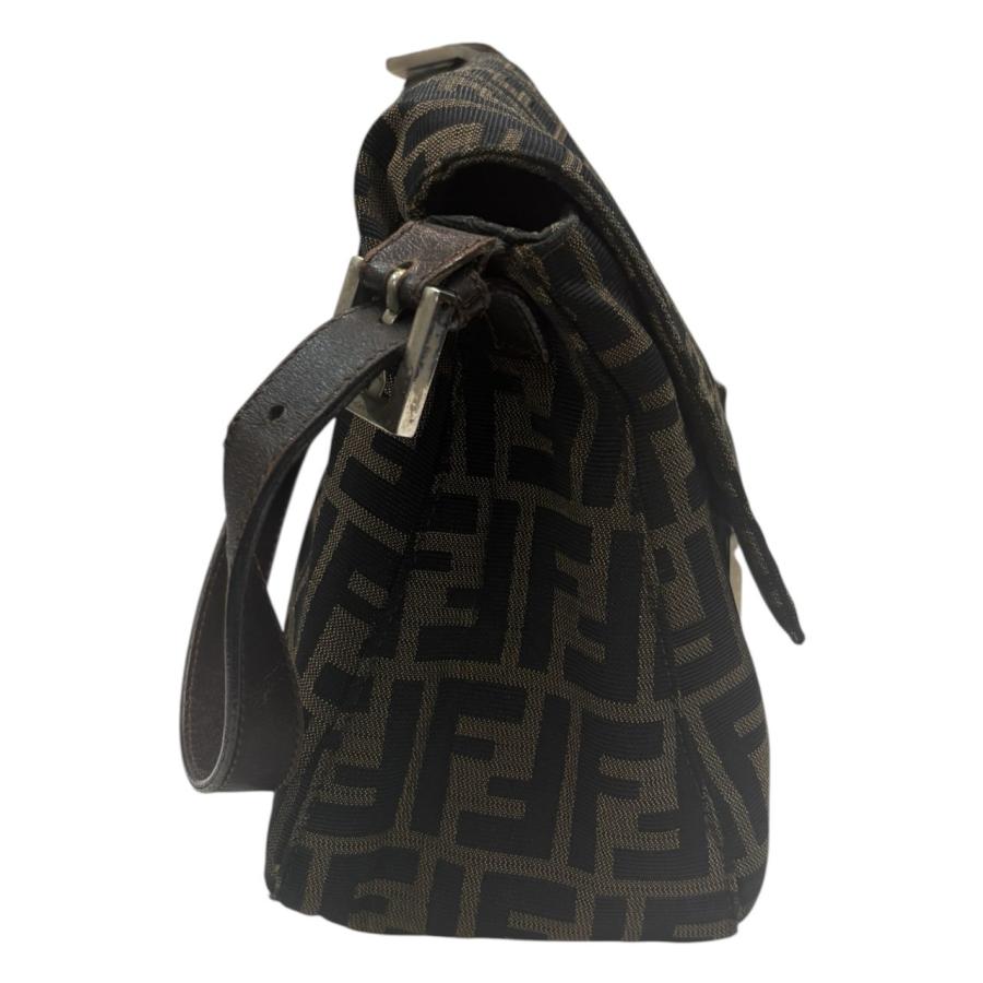 FENDI（フェンディ） ズッカ マンマバケット ブラウン シルバー金具
