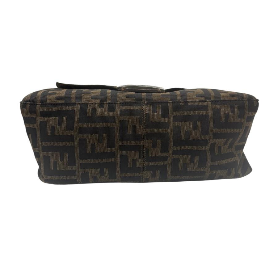FENDI（フェンディ） ズッカ マンマバケット ブラウン シルバー金具