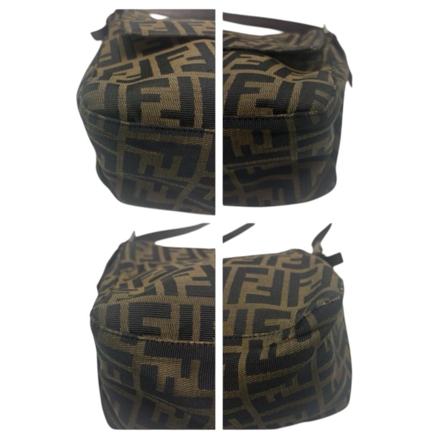 FENDI（フェンディ） ズッカ マンマバケット ブラウン シルバー金具