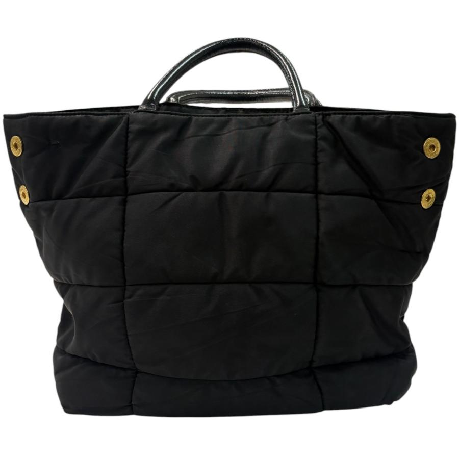 PRADA（プラダ） 美品 テスート 三角ロゴ ブラック ゴールド金具