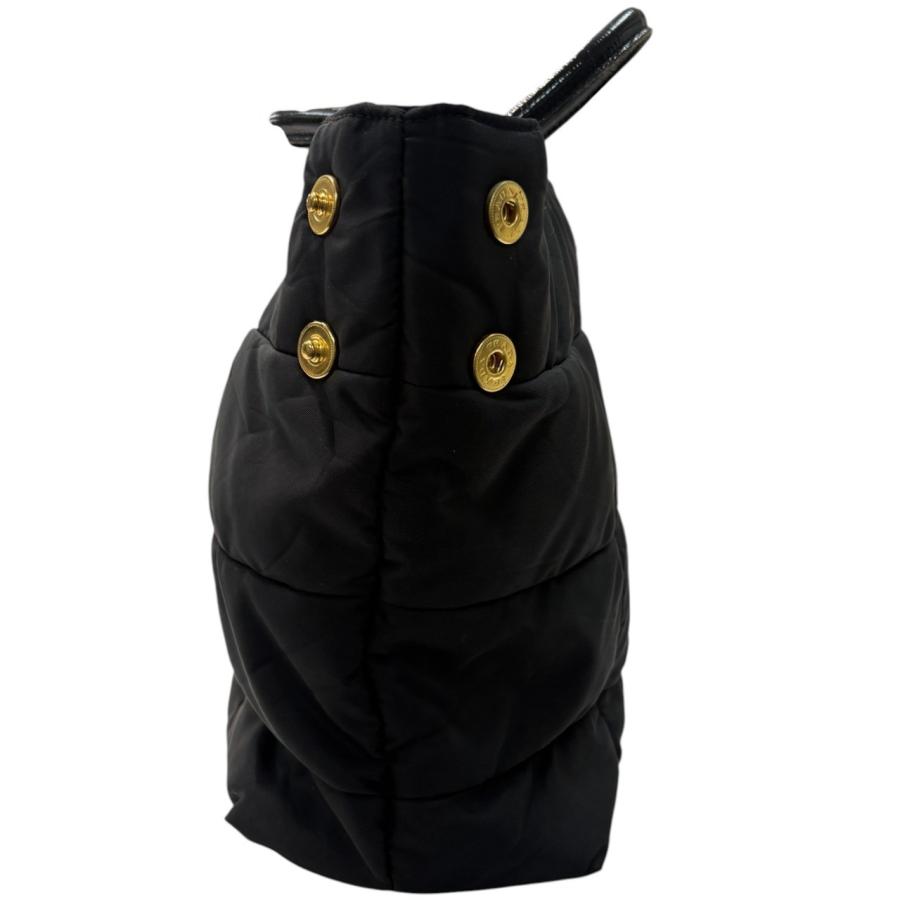 PRADA（プラダ） 美品 テスート 三角ロゴ ブラック ゴールド金具
