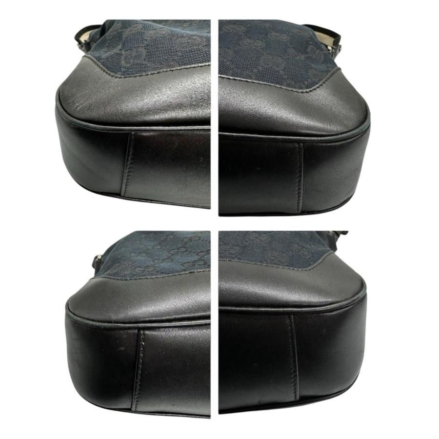 GUCCI（グッチ） バンブー ブラック シルバー金具 GGキャンバス/レザー