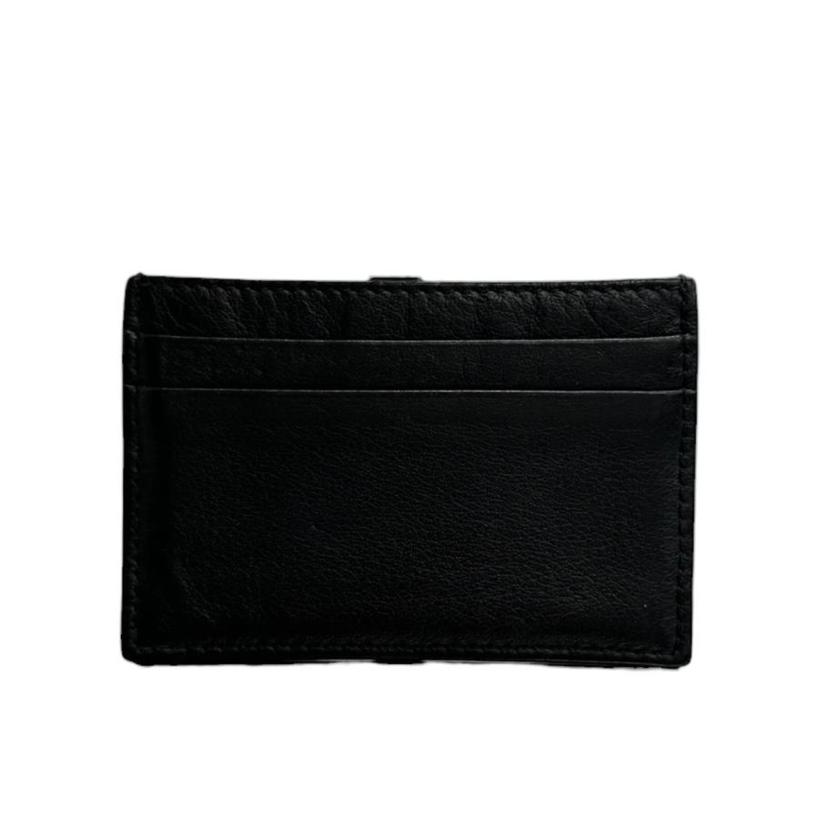BALENCIAGA（バレンシアガ） ブラック レザー カードケース パスケース