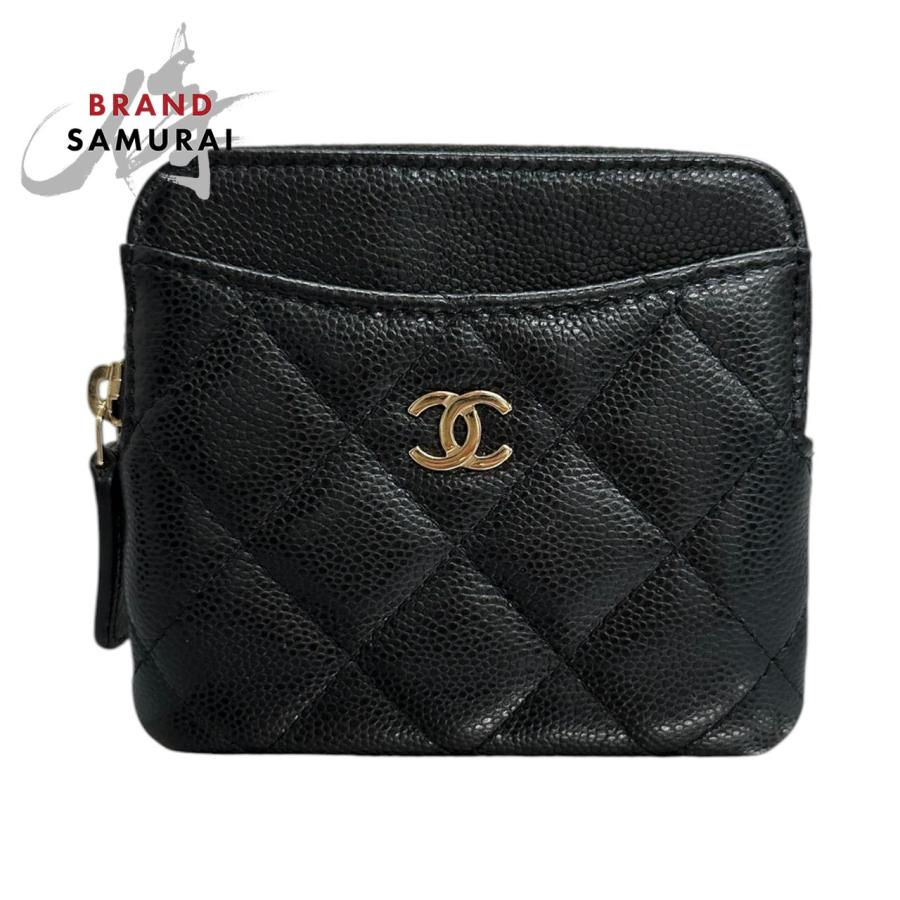 CHANEL（シャネル） 超美品 マトラッセ ブラック ゴールド金具 