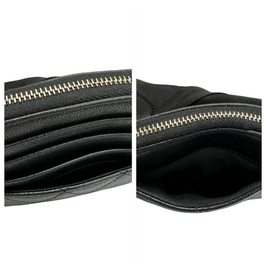 CHANEL（シャネル） 超美品 マトラッセ ブラック ゴールド金具